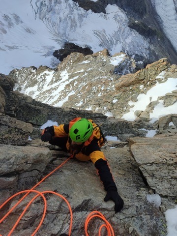 Alpine climbing adventure