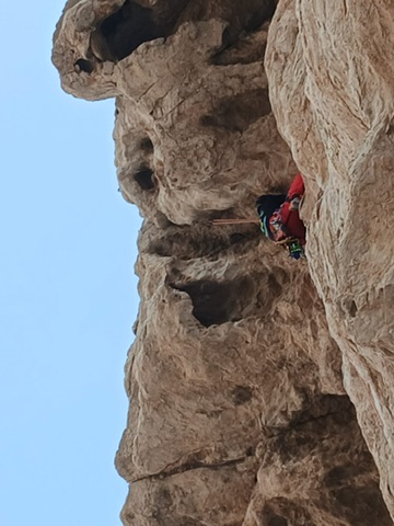 Outdoor climbing route